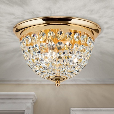 Orion DLU 1840/35-Кристален плафон PLAFOND 3xE27/40W/230V Ø 35 см златист (OR0073)