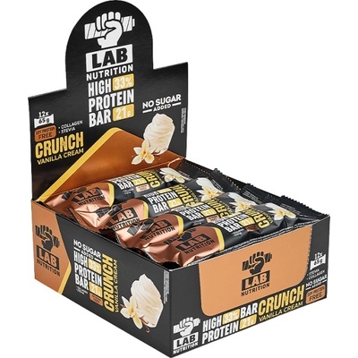 Lab Nutrition Premium High Protein Crunch Bar 33% [12 x 65 грама] Ванилов крем