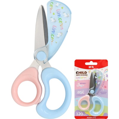 Nožnice detské M&G Unicorn 4,5"/12 cm s ochrannou krytkou