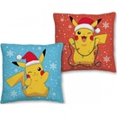 Halantex vankúš Pokémon Pikachu X-mass oboustranný 40x40