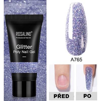 Rosalind GLITTER POLY GEL RE06-A765 30 ml