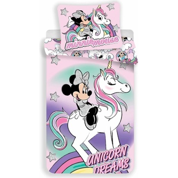 Jerry Fabrics Obliečky Minnie unicorn 140x200 70x90