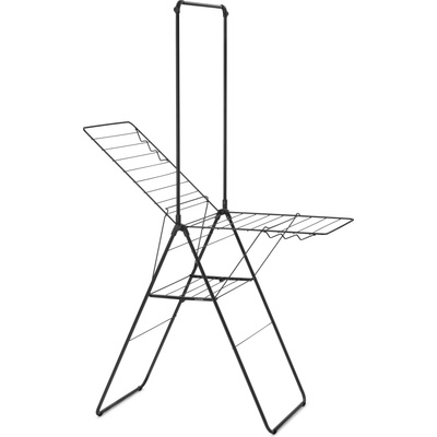 Brabantia Сушилник за дрехи Hangon с прът 127 см матовочерен (403620)