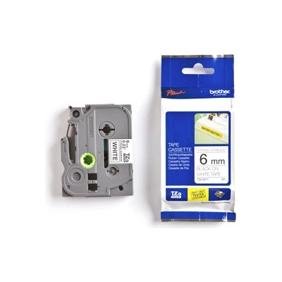 páska BROTHER TZFX211 čierne písmo, biela páska FLEXIBLE ID Tape (6mm) (TZEFX211)