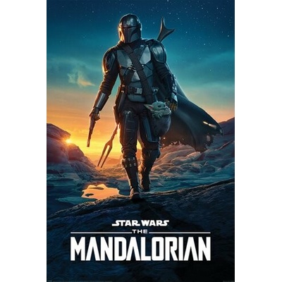 Plagát, Obraz - Star Wars: The Mandalorian - Nightfall, (61 x 91,5 cm)