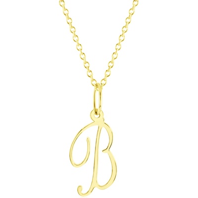Gemmax Zlatý řetízek s písmenem „B“ GUSYN-42601-36261