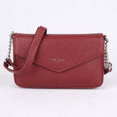 David Jones dámská malá crossbody kabelka CM5473 tmavěčervená
