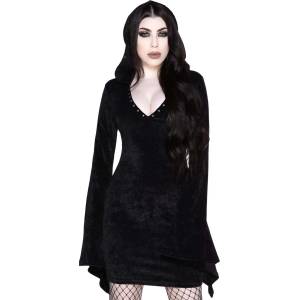 KILLSTAR Дамска рокля KILLSTAR - Forbidden Studded - Черен - KSRA003301