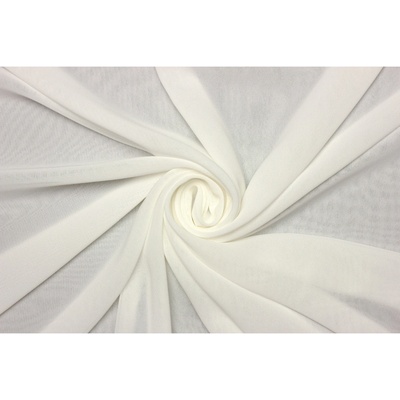 Šifon žoržetový - Perlově bílý / Ivory