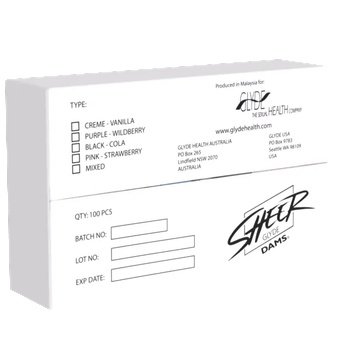 Image 1 of GLYDE Dams Strawberry 100 pack