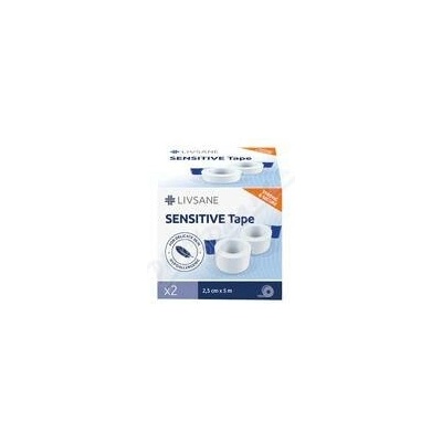 LIVSANE Fixační páska Sensitive 2,5 cm x 5 m 2 ks