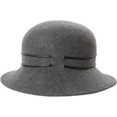 Faustmann cloche dámský vlněný klobouk světle šedý