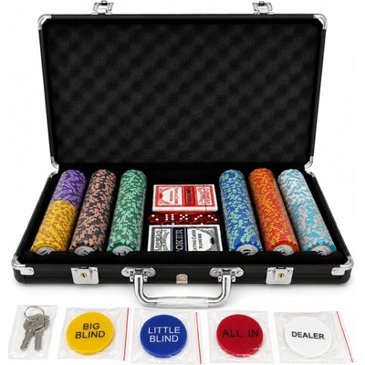 Atomia Poker set DICE 300 ks, 11,5g žetóny očíslované