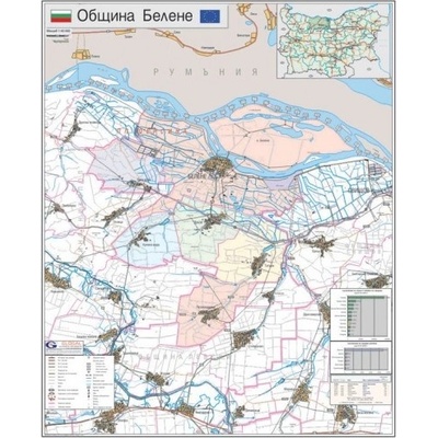 Mapmedia Карта на община Белене