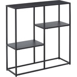 Premier Housewares Черен стоманен стелаж 80x81x26 cm Acero - Premier Housewares (2406609)