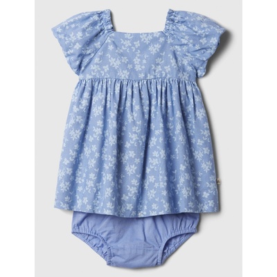 GAP Baby outfit set Brannan Bear zo zmesi ľanu Modrá