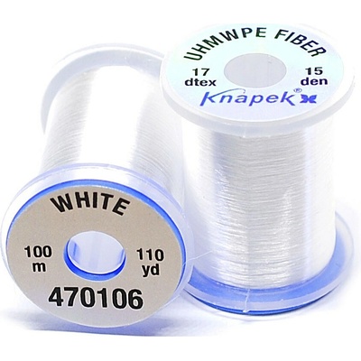 Vázací nit • UHMWPE FIBER LINE • 100m - Tloušťka 15D, Barva Bílá