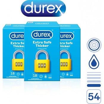 Durex Extra Safe 2+1 54 ks