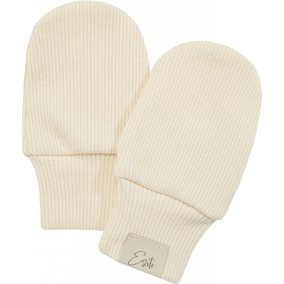Esito Kojenecké rukavice žebrované Color Creamy smetanová