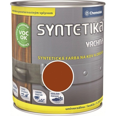 Chemolak Syntetika S 2013 U Farebný email 8440 červenohnedý 600ml