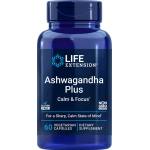 Life Extension Стрес и фокус формула- Ашваганда + Мента, 60 капсули (02519 le)