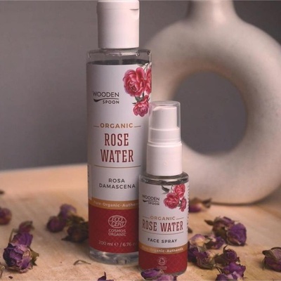 Wooden Spoon Růžová voda na pleť z růže damašské ve spreji 50 ml