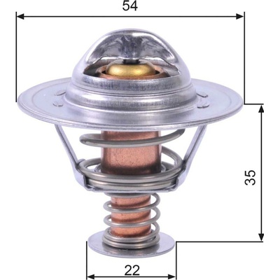 Termostat, chladivo GATES TH22689G1