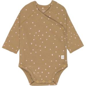 Lassig Бебешко боди с дълъг ръкав Lassig - 74/80 cm, 7-12 м, Dots Curry (4042183416533) - ozone