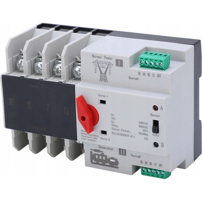 AUTOMATICKÝ PŘEPÍNAČ ZDROJE NAPÁJENÍ 4P 100A AC230V