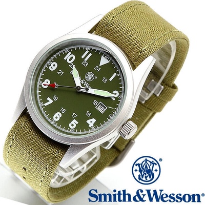 Smith & Wesson Military s výměnnými řemínky zelené