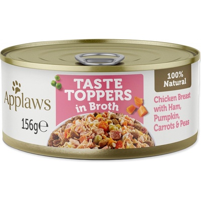 Applaws Taste Toppers Broth kuracie so šunkou 156 g