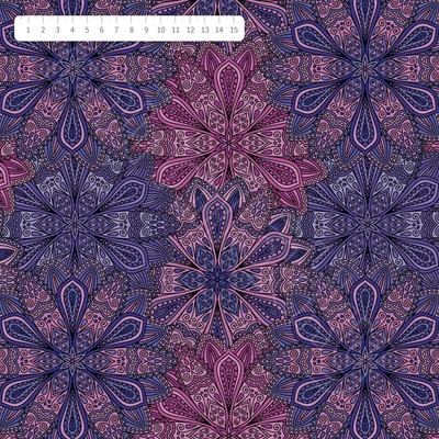 Softshell fialová mandala by MIMI