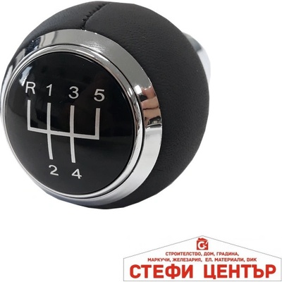 Paolo Топка за скоростен лост съвместима с Audi A3 (98-08) / A4 (02-08) - със 5 скорости - гладка кожа (58350)