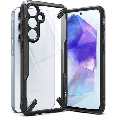 Ringke Противоударен Хибриден Калъф за Samsung A35, Ringke Fusion X Case, Черен (8809961784903)