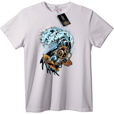 NOONEBRAND Тениска Водолазен шлем сърфист - 7XL, Black