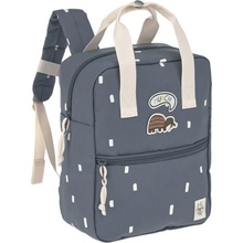 Lässig KIDS detský batôžtek Mini Square Backpack Happy Prints midnight blue