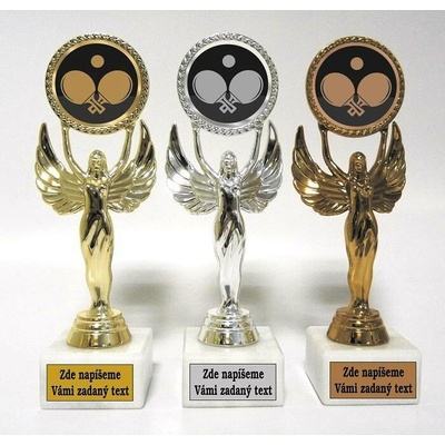 VIZINGR Stolní tenis trofeje F32-830-LAC020 F32-830-LAC020 bronz