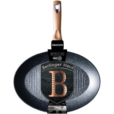 BerlingerHaus na ryby a steaky s mramorovým povrchem Rosegold Metallic Line 35 cm