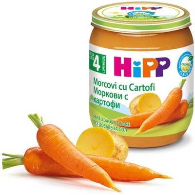 Hipp БИО пюре ранни Моркови и Картофи 4м+ 125г
