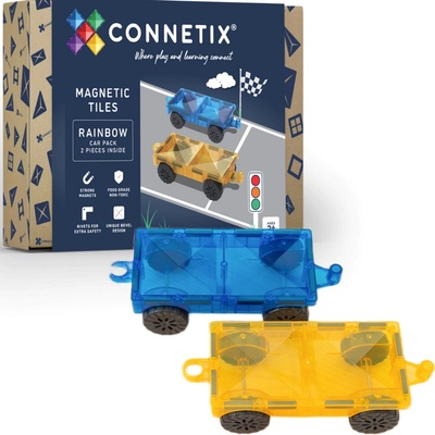 Connetix Rainbow Car Pack 2ks základ pro auta – Zboží Živě