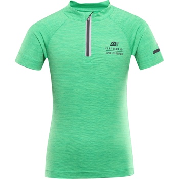 Alpine Pro Детска бързосъхнеща велосипедна тениска ALPINE PRO LATTERO 2 pastel perf green ALPINE PRO | Zelen | Момчешки | 164/170