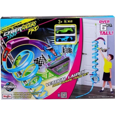 Игрален комплект Maisto Cyber Racers - Door Hoop, писта с колички, 180 cm (12559)