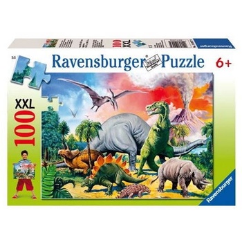 Ravensburger Пъзел Ravensburger XXL - Сред динозаврите, 100 части (4005556109579) (4005556109579)