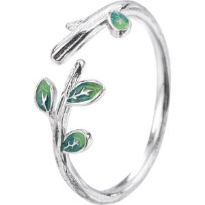 Silenti Jewelry Сребърен пръстен "Гора" - 8 - 57мм (18.1мм диам. )