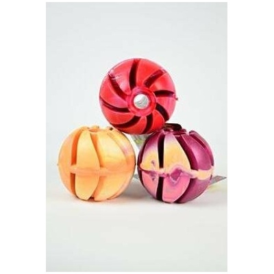 SUM-PLAST Hračka pes Lopta sa špirálou plávacie vanila. 7 cm