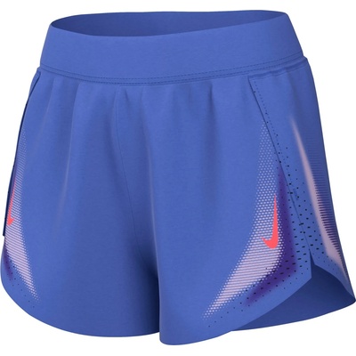 Nike Дамски шорти за бягане Nike Women's AeroSwift Dri-FIT ADV 3 Running Shorts - Sapphire / Hot Lava (112-4579-0114)
