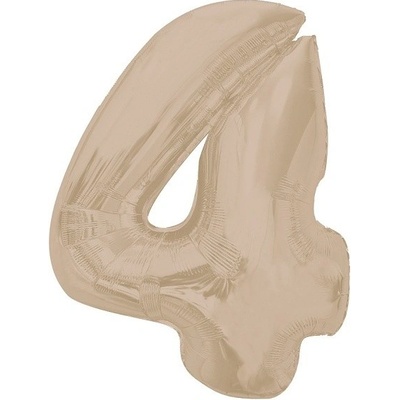 Godan Balónek fóliový číslo 4 matný latte 92cm