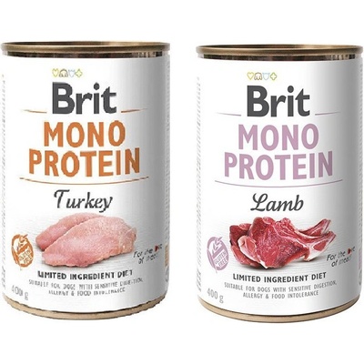 Brit Adult Mono Protein Turkey 12 x 400 g a Brit Adult Mono Protein Lamb 12 x 400 g