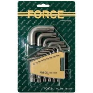 FORCE Ключове Г-обр. торкс к-т 15бр. 5151L Force
