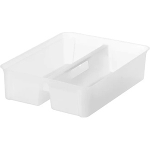 SMARTSTORE Подвижен органайзер и елемент за съхранение за кутии Classic 15, 2 отделения, с дръжка, SMARTSTORE, прозрачен 3564007 (3564007)